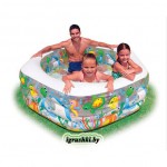 Детский бассейн Intex 56493 Ocean Reef 191х178х61 - фото, цена, описание в интернет-магазине детских товаров igrushki.by Детский бассейн Intex 56493 Ocean Reef 191х178х61