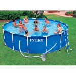 Каркасный бассейн Intex 56949 Metal Frame Pool 457 x 107 - фото, цена, описание в интернет-магазине детских товаров igrushki.by Каркасный бассейн Intex 56949 Metal Frame Pool 457 x 107